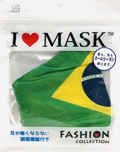 国旗マスク　ブラジル　Brazil