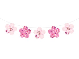 【日本製】桜バナー（大）　春飾り【店舗装飾】