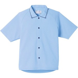 日本エンゼル 5585-A サニーポロシャツ（半袖）LL／サックス