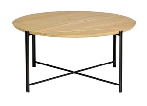 クアトロコーヒーテーブルS（ローオーク× BK LEG）【小型配送ランクD】