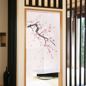【受注生産のれん】85x150cm「淡桜」【日本製】和柄 和風 コスモ 目隠し