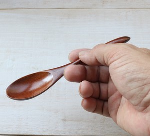 【特価品・木製・限定品】cutlery/urushi/スリうるしカトラリー・小判スプーン小　スリ