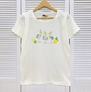 レディースTシャツ☆ハシビロコウとレモン【鳥】