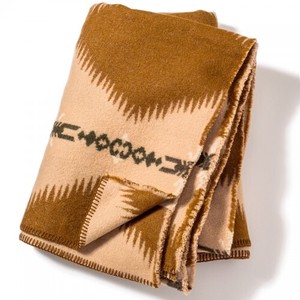 WOOL BLANKET  / JACQUARD BROWN　ブランケット　毛布