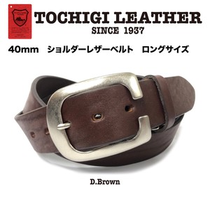 Belt Cattle Leather Leather M Made in Japan
