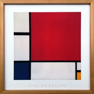 アートフレーム　モンドリアン Piet Mondrian Composition with Red, Blue and Yellow, 1930