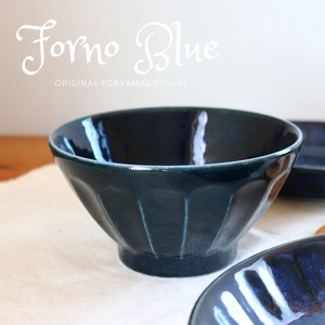 Mino ware Rice Bowl Rice Bowl Blue Made in Japan