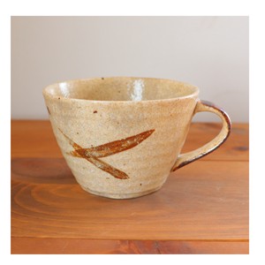 土物片手スープカップ【マグカップ　コーヒーカップ　スープマグ　mug cup　日本製　美濃焼】ヤマ吾陶器