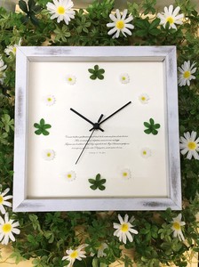 花と葉っぱの可愛い掛時計[Leaf＆Flower Clock]