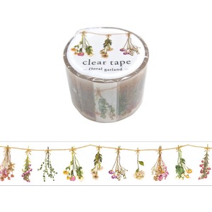 Washi Tape Clear Tape 30mm Width Floral Garland