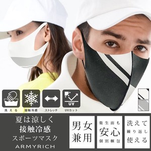 スポーツ マスク 洗える ひんやりマスク ランニング 在庫あり 接触冷感