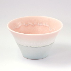 Mino ware Side Dish Bowl Pink Pottery Pastel Made in Japan