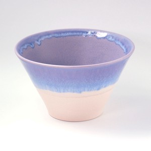 Mino ware Main Dish Bowl Pink Pottery Pastel M Made in Japan