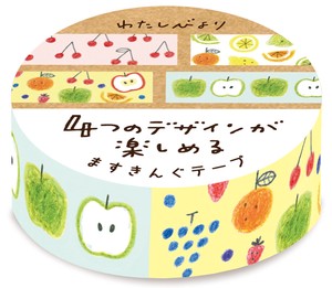 Furukawa Shiko Washi Tape Masuking Tape Watashi-Biyori Fruits