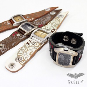 Analog Watch Stitch Printed Vintage 4-colors Made in Japan