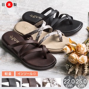 Sandals Low-heel Ladies' Made in Japan