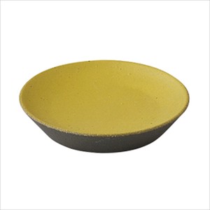 Mino ware Main Plate Cafe Yellow Style Made in Japan