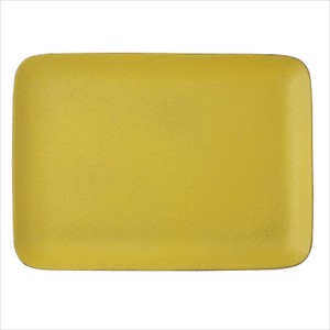 Mino ware Main Plate Cafe Yellow Style Made in Japan
