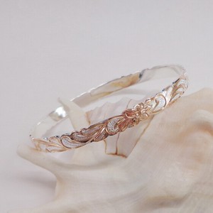 Silver Bracelet  sliver Pink Jewelry Bangle
