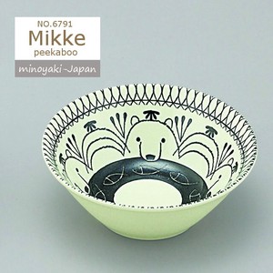 Mino ware Side Dish Bowl Polar Bear M 1-pcs Made in Japan