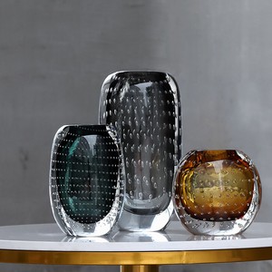 2021-4/YHガラス花瓶　リビングテーブル装飾0610#LGHB086