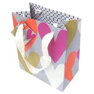Square-cornered Paper Bag Monochrome 230 x 190 x 110mm