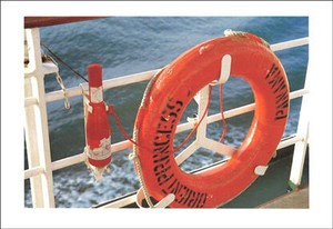 ポストカード サマーカード 「船の写真」 カラ—写真 海 暑中見舞い