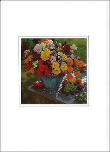 グリーティングカード 多目的 B&Bフラワーシリーズ「バラのアレンジメント」 花柄