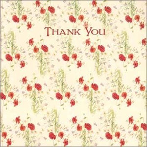 Greeting Card Flower Thank You