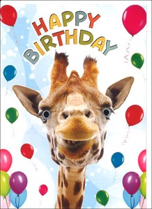 Greeting Card Animals Giraffe