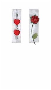 グリーティングカード 多目的 「ハートとバラ」バレンタイン 母の日 花