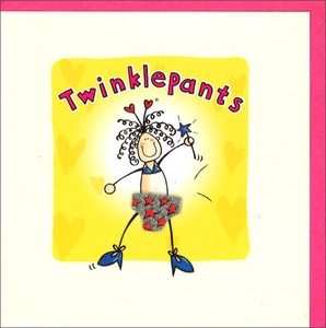 グリーティングカード 多目的 立体パンツ「Twinkle Pants」 ドレス イラスト