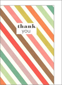 Greeting Card Colorful Thank You Border