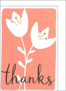 Greeting Card Flower Mini Thank You