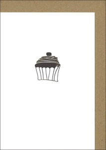 グリーティングカード 多目的 「CUP CAKE」 カップケーキ お菓子 シンプル