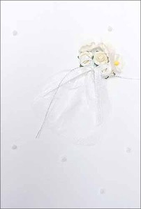 グリーティングカード 多目的 「白い花束」 バレンタイン 母の日