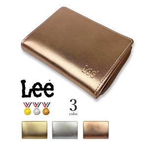 【全3色】 Lee リー リアルレザー メダルカラーデザイン 二つ折り財布 ラウンドファスナー 本革(0520266n)