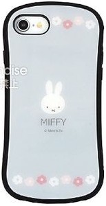 ミッフィーiPhone SE(第2世代)/8/7対応ハイブリッドガラスケース フラワー MF-134BL