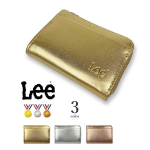 全3色 Lee（リー）リアルレザー メダルカラー パスケース付コインケース 本革 定期入れ(0520236n)