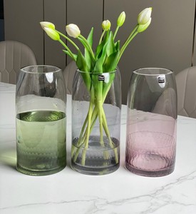 180903ハニカムグラデーションカラークロージング透明ガラス花瓶0629#STL736