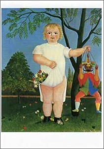 ポストカード アート ルソー「赤ちゃんのお祝い」