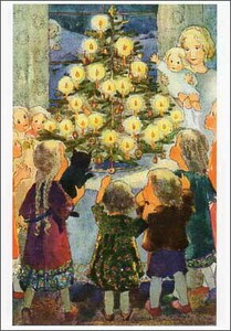 ポストカード クリスマス アート ウェーバー「メリークリスマス」