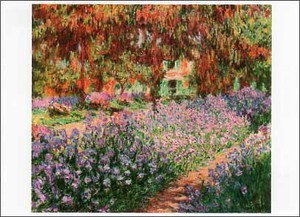 ポストカード アート モネ「ジヴェルニーの画家の庭」