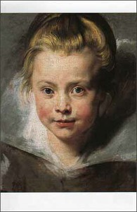 ポストカード アート ルーベンス「クララ・セレーナ・ルーベンスの肖像」