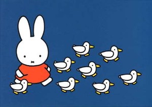 ポストカード イラスト/絵本 ミッフィー/ディック・ブルーナ「ミッフィーと鳥」