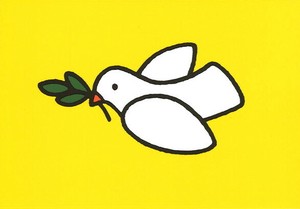ポストカード イラスト/絵本 ミッフィー/ディック・ブルーナ「葉をくわえた鳥」