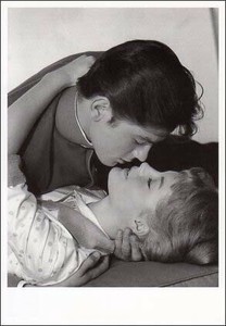 ポストカード モノクロ写真「ロミー・シュナイダーとアラン・ドロン」「恋ひとすじに」（映画）