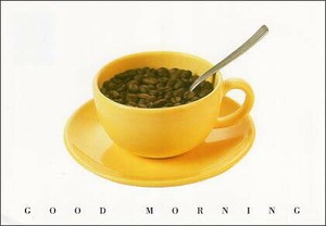 ポストカード メッセージ カルトーエン「GOOD MORNING/おはよう」