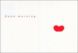 ポストカード メッセージ カルトーエン「Good morning/おはよう」