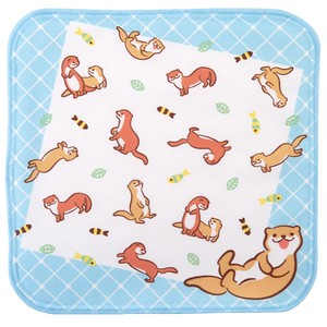Towel Handkerchief aqua Otter